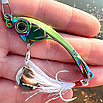 Блешня тейл спіннер для риболовлі 5 шт оснащені гачком потрійного типу в кейсі 7 г, 50 мм, фото 7