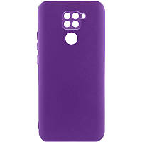 Чохол TPU GETMAN Liquid Silk Full Camera для Xiaomi Redmi Note 9 / Redmi 10X Фіолетовий / Purple