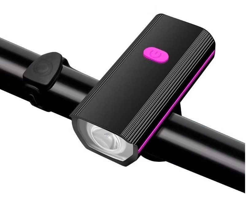 Фара передня GM-858 на кермо, чорно-фіолетовий (GM-858-purple)