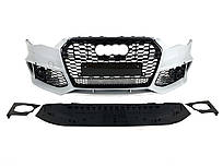 Передній бампер ( в стилі RS6 ) на Audi A6 C7 2014-2018 року