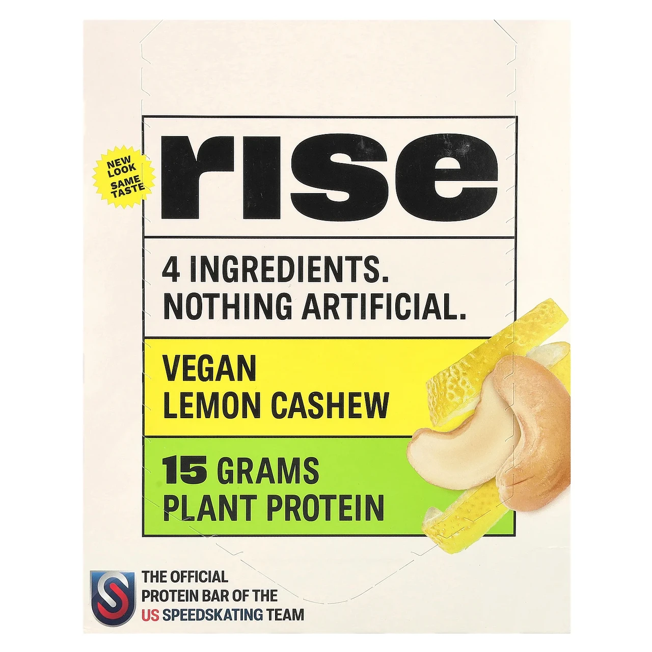 Rise Bar, THE SIMPLEST PROTEIN BAR, Lemon Cashew, 12 Bars, 2.1 oz (60 g) Each (Discontinued Item), Київ