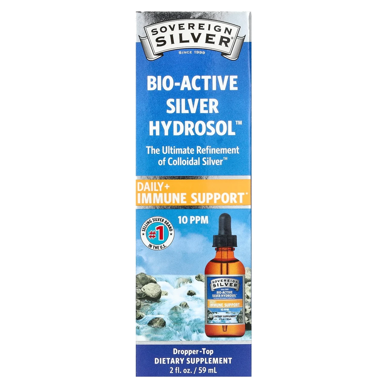 Sovereign Silver, Bio-Active Silver Hydrosol з крапельним дозатором, щоденна і імунна підтримка, 10 ч/млн,, Київ