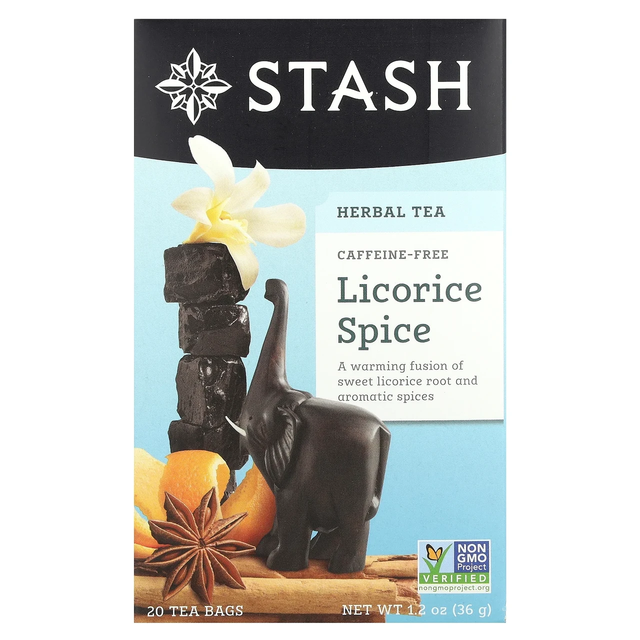 Stash Чай, Трав'яний чай вищого сорту, лакриця і прянощі, без кофеїну, 20 чайних пакетиків, 1,2 унції (36 р), Київ