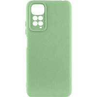 Чохол TPU GETMAN Liquid Silk Full Camera для Xiaomi Redmi Note 11 (Global) / Note 11S Зелений / Pistachio