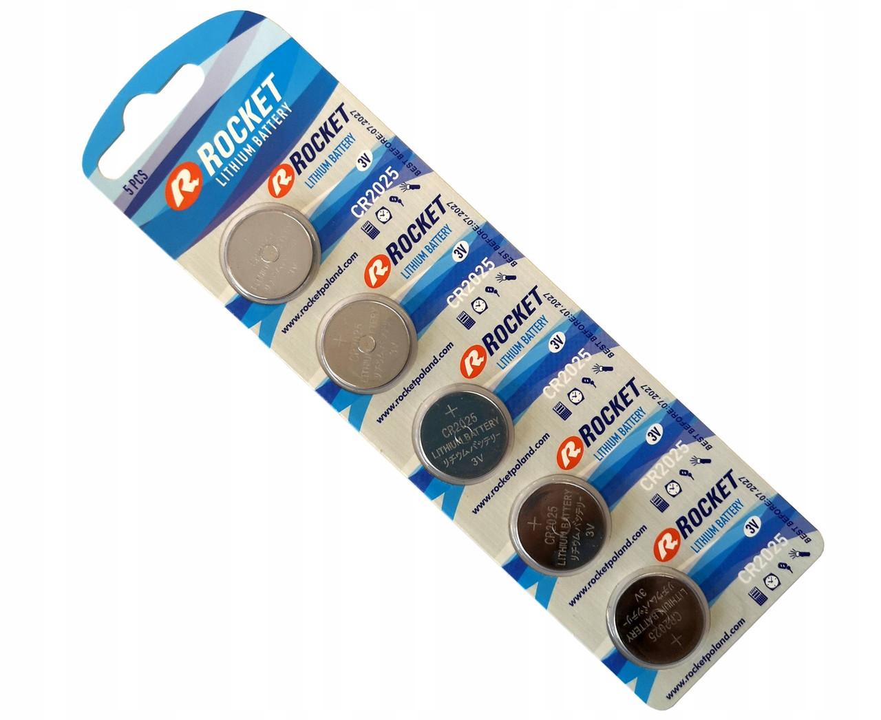 Батарейка Rocket CR2025 блістер 5 шт., для велоком'ютера (BAT003)