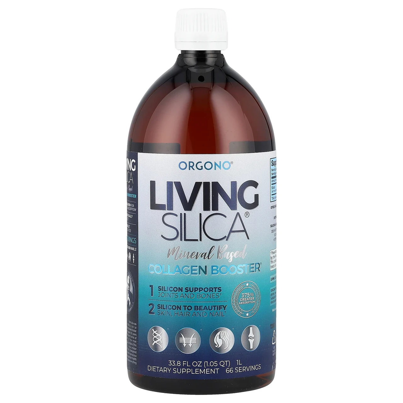 Silicium Laboratories, Orgono Living Silica, Collagen Booster, 33.85 fl oz (1000 ml), Київ