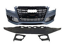 Передній бампер  ( в стилі W12 ) FB на Audi A8 D4 2010-2014 року