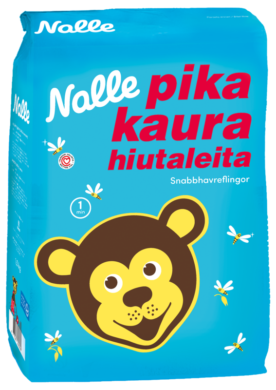 Упаковка Вівсяні цільнозернові пластівці NALLE 1,5кг, (4шт/ящ), фото 1