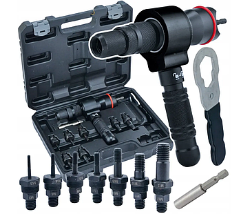 Заклепочник адаптер для шуруповерта, дрилі M3-M12 Black 38209