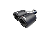 Насадки на вихлоп Carbon ( матовий ) 63mm To 89mm ( подвійна У ) на Akrapovič Akrapovič
