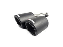 Насадки на вихлоп Carbon ( матовий ) 54mm To 76mm ( подвійна Y ) на Akrapovič Akrapovič