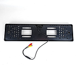 Камера заднього виду в рамці номера 4LED Black, з підсвічуванням / Рамка для номера з камерою / Тримач номера, фото 4