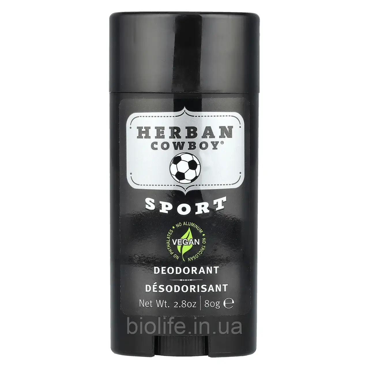 Herban Cowboy, Sport, дезодорант із максимальним захистом, 2,8 унції (80 г) HCW-00086, оригінал, фото 1