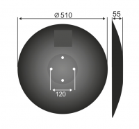 Диск гладкий 510 h=5 AMAZONE 78201987 ЕВРОЗАППА, фото 1