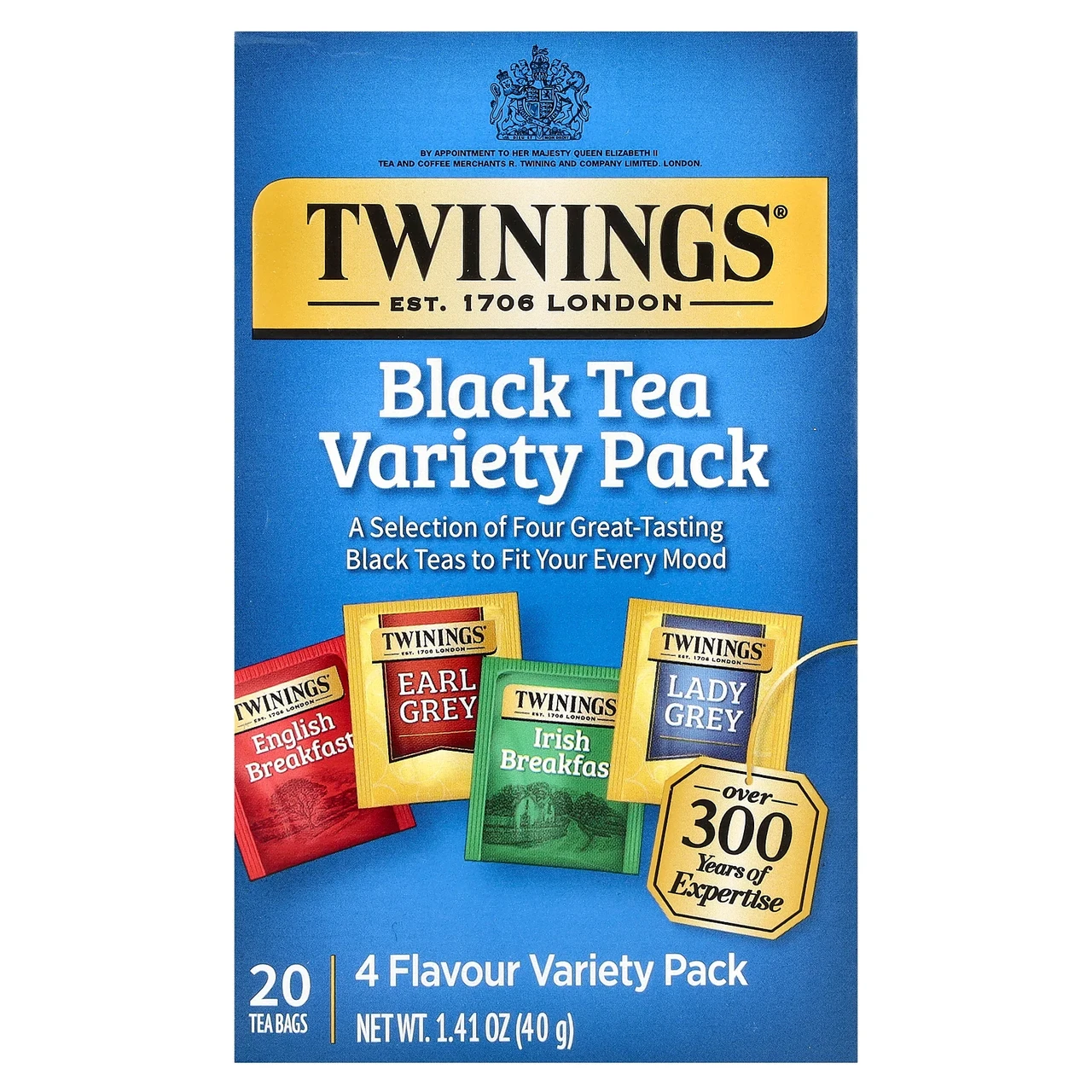 Twinings, Чорний чай, 20 чайних пакетиків, 40 г (1,41 унції), Київ