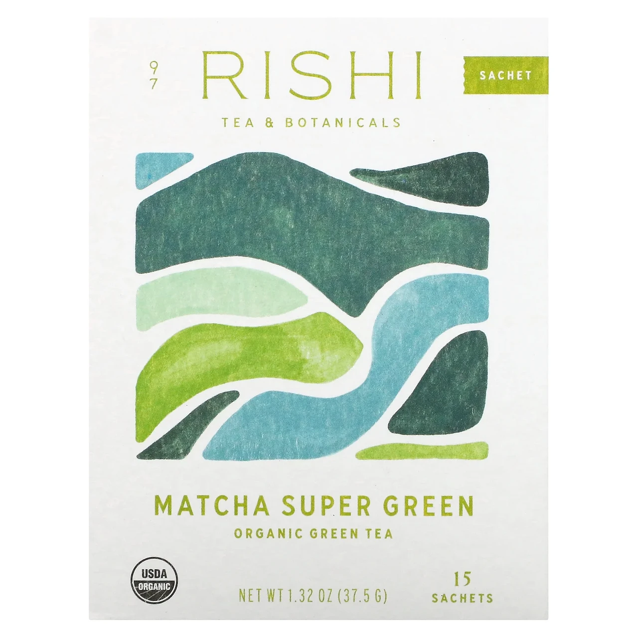 Rishi Tea, Organic Green Tea, Matcha Super Groupen, 15 пакетиків, 40,5 г (1,42 унції) RIS-97392, Київ