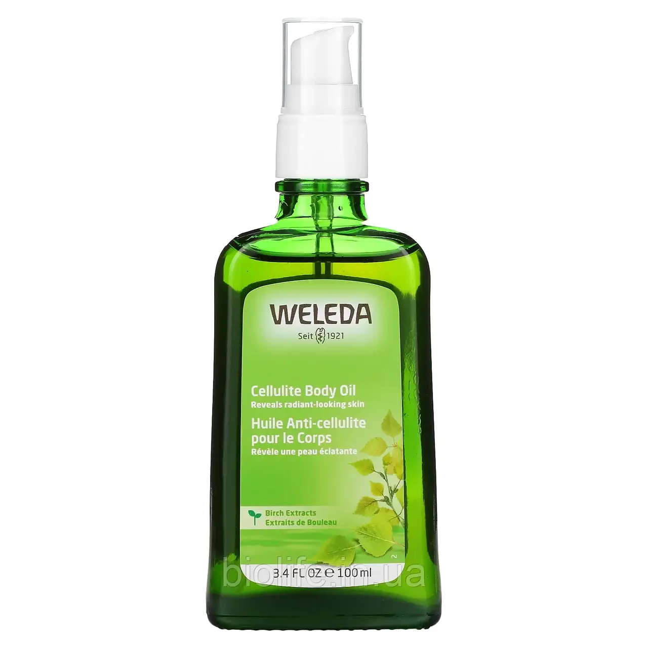 Weleda, антицелюлітна олія для тіла, з екстрактами берези, 100 мл (3,4 рідкий. унції) оригінал, фото 1