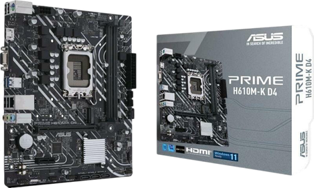 Материнська плата Asus H610M-K Prime D4 LGA 1700 (PRIME H610M-K D4), фото 1