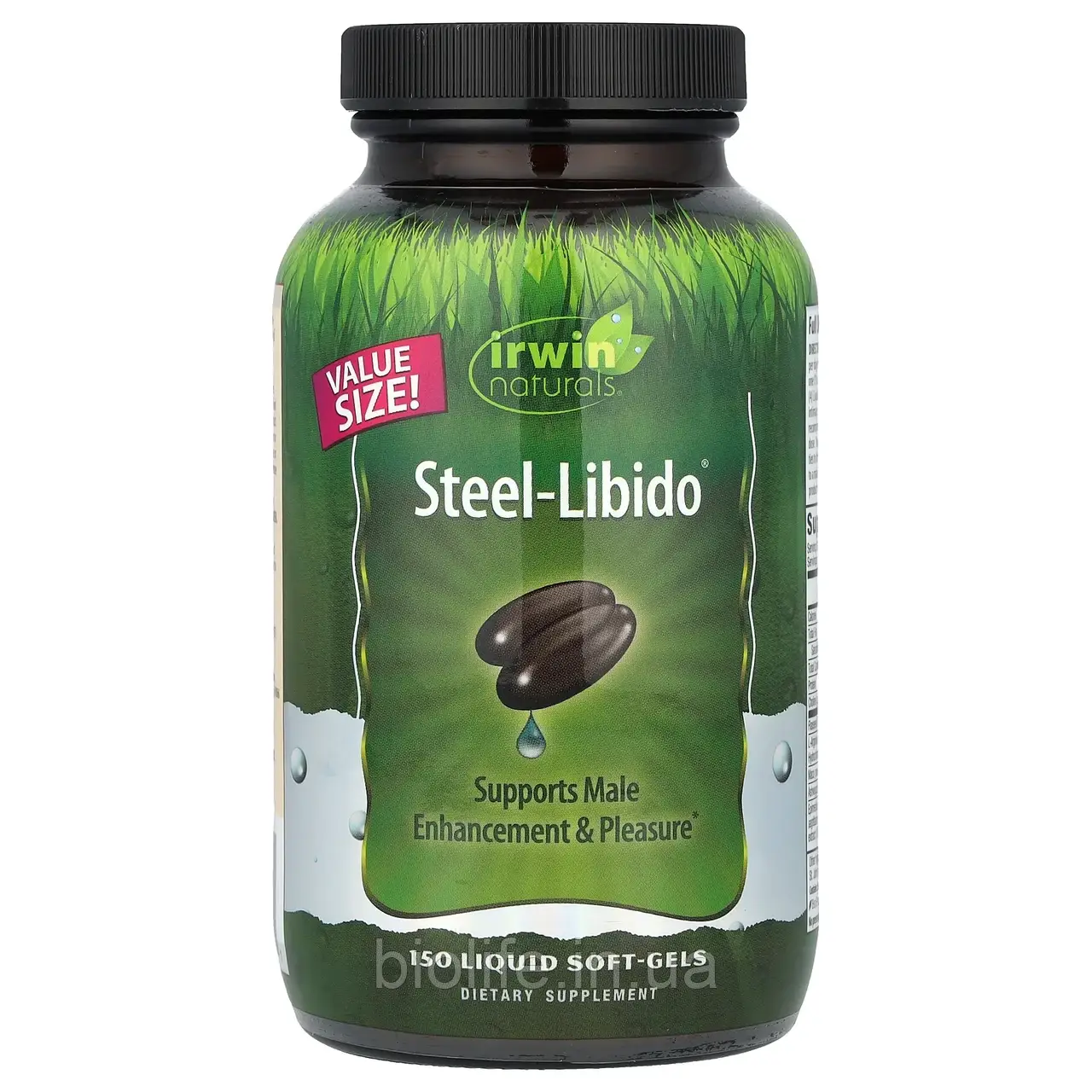 Irwin Naturals, Steel-Libido, 150 м'яких желатинових капсул із рідиною оригінал, фото 1