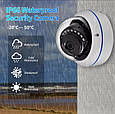 Антивандальна купольна IP WiFi Onvif камера Gadinan cupol 5MP 1,7mm. iCsee, фото 4