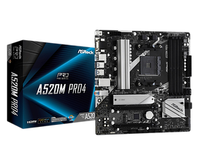 Материнська плата ASRock A520M Pro4 Socket AM4 (A520M Pro4)