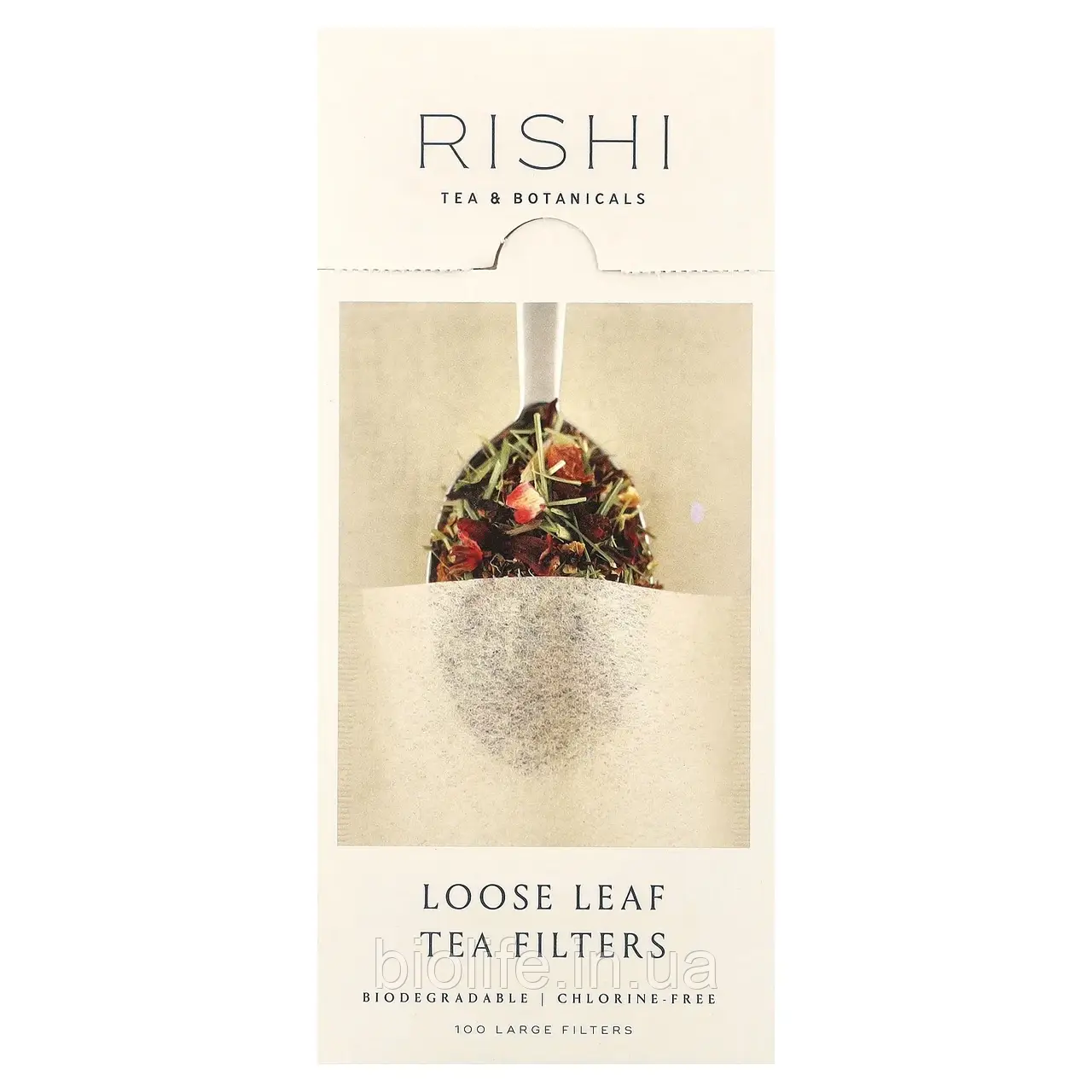 Rishi Tea, Loose Leaf Tea Filter Bags, 100 Bags оригінал, фото 1