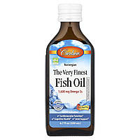 Carlson Labs, The Very Finest Fish Oil, Just Peachie, 1,600 mg, 6.7 fl oz (200 ml) Днепр