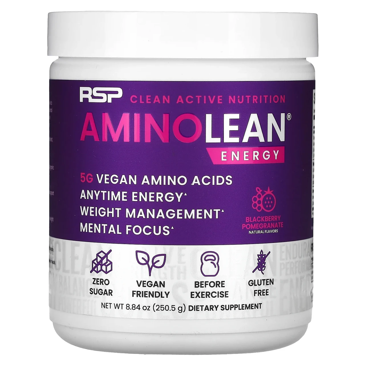 RSP Nutriion, AminoLean, незамінні амінокислоти і енергія в будь-який час, їжака і гранат, 270 г, Київ
