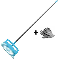 Граблі для листя Cellfast IDEAL, комплект із рукавичками BASIC, ширина 52.5 см, 178 см, 0.74 кг (40-311K)