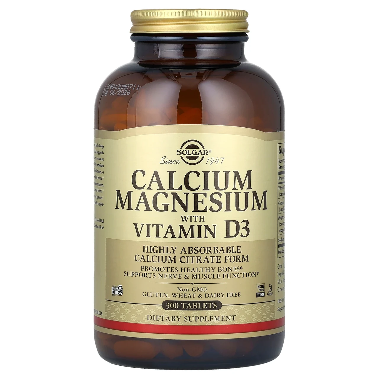 Solgar, Кальцій і магній з вітаміном D3, 300 таблеток, Київ, фото 1