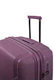 Валіза велика L поліпропілен фіолет 77х52х31+5см/126л/4.4кг/Airtex 245, фото 9