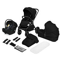 Універсальна коляска 3 в 1 Lionelo MIKA PLUS 3IN1 BLACK ONYX, фото 6