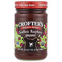 Crofter's Organic, Органічний преміальний спреда, малина без кісточок, 468 г (16,5 унції) Дніпро
