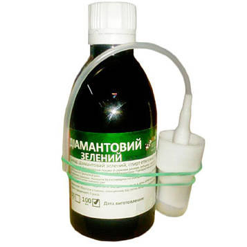 Діамантовий зелений спрей спиртовий розчин 100 мл Укрветбіофарм