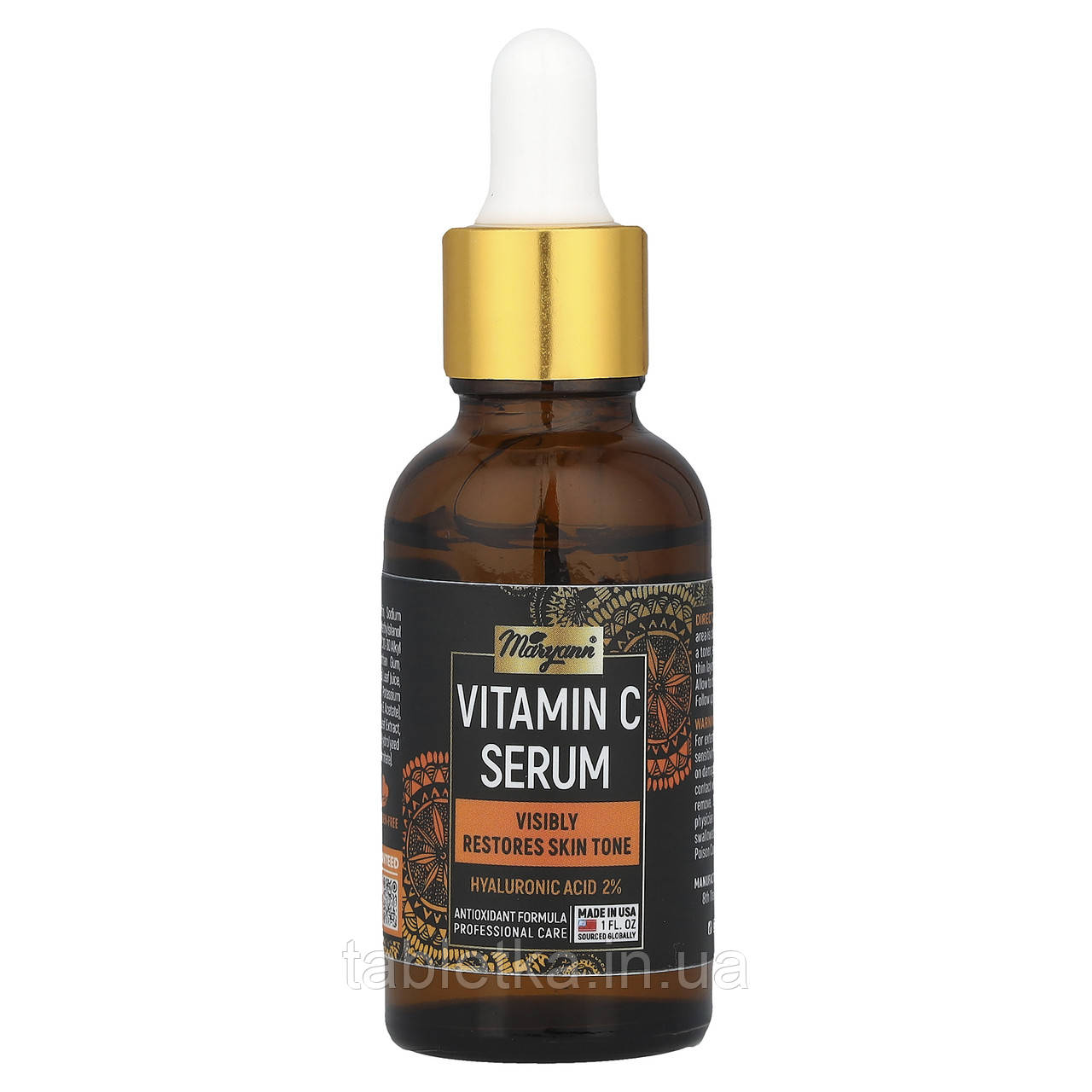 Maryann Organics, Сироватка з вітаміном C, 30 мл (1 рідк. Унція) Дніпр Дніпро