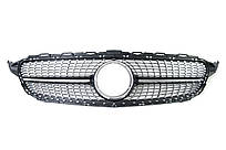 Решітка радіатора Black ( без місця під камеру ) Diamond на Mercedes-Benz C-Class W205 2018-2021 року