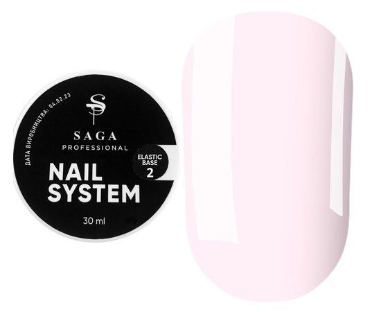 База для нігтів SAGA Professional Elastic №2, 30 мл