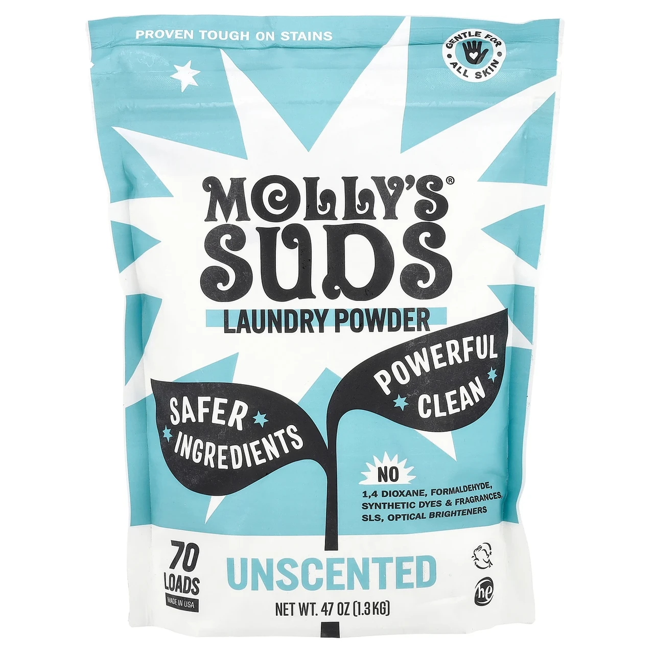 Molly's Suds, ультраконцентрований пральний порошок, без запаху, 1,33 кг (47 унций), Київ, фото 1