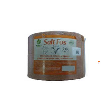 Сіль-лизунець Salt Fos для тварин з мікроелементами та вітамінами 5 кг Технології Здоров'я