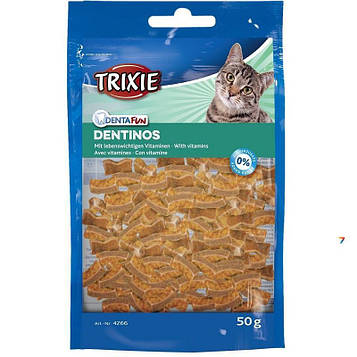 Ласощі для кішок Trixie Denta Fun Dentinos з вітамінами 50 г