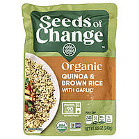 Seeds of Change, Органічний, кіноа та коричневий рис, з часником, 240 г (8,5 унції)