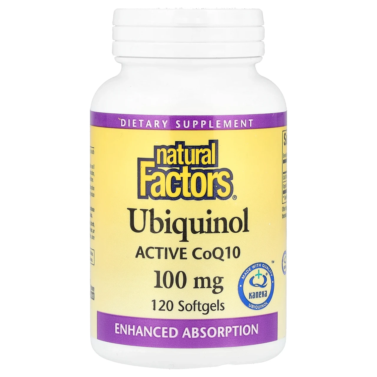 Natural Factors, Убихинол, QH-активний коензим Q10, 100 мг, 120 желатинових капсул, Київ