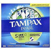 Tampax, Перли, супер, без запаху' 36 тампонів Дніпр