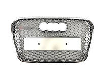 Решітка радіатора Silver Chrome ( в стилі RS6 ) на Audi A6 C7 2011-2014 року