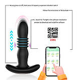Смарт анальний корок із вібрацією й поступальними рухами Magic Jingers — Анальні іграшки, фото 8