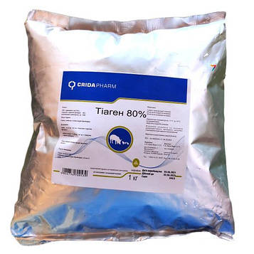 Тіаген 80% для свиней і свійської птиці порошок 1 кг Crida
