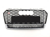 Решітка радіатора Black Silver ( в стилі RS7 quattro ) на Audi A7 4G 2014-2017 року