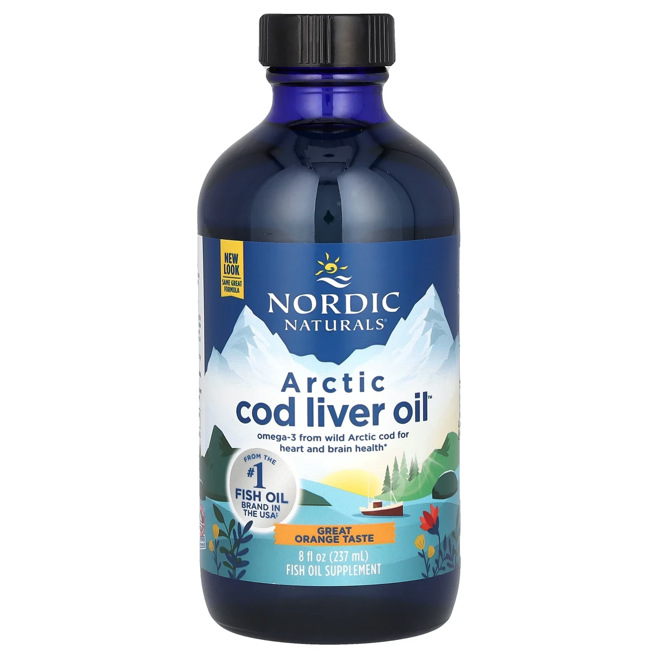 Nordic Naturals, Жир печінки арктичної тріски зі смаком апельсина, 237 мл (8 рідких унцій), Київ