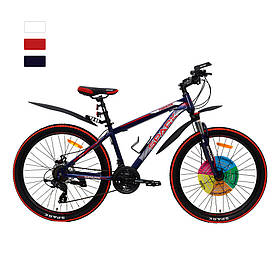 Велосипед SPARK FORESTER (колеса - 26", сталева рама - 15") перемикачі SHIMANO, Фіолетовий