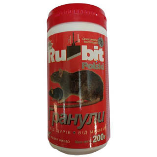 Рубіт Польський Rubit Polski гранула від гризунів банка 200 г